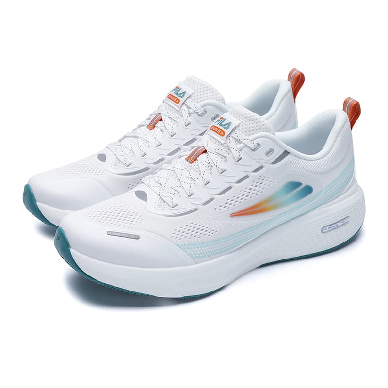 Кроссовки для бега FILA NUVOLE Ткань Устойчивая к истиранию Низкий Топ Повседневные Беговые Кроссовки Мужские Белые - изображение 3