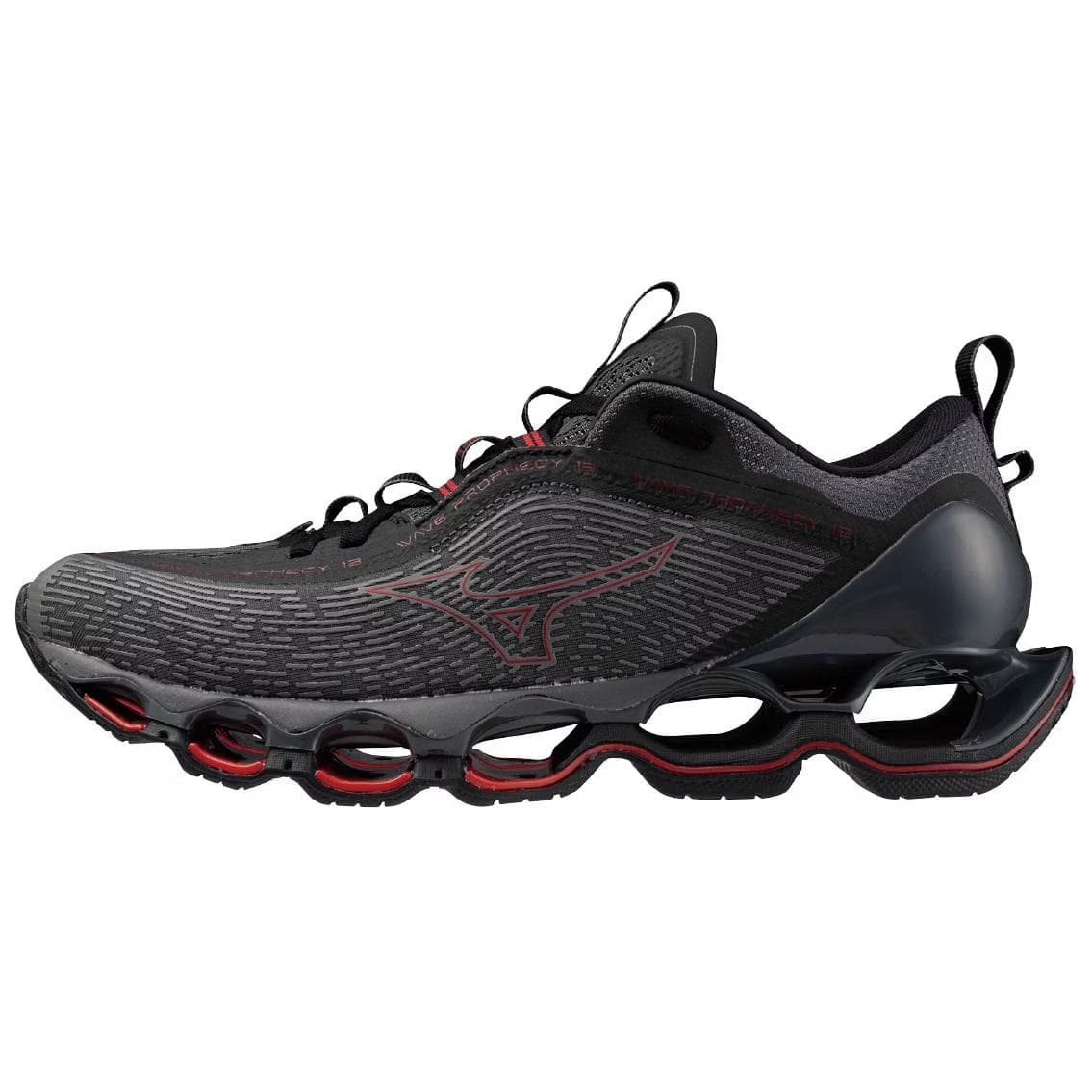 Кроссовки для бега Mizuno WAVE PROPHECY Износостойкие и Легкие Низкие Беговые Кроссовки Мужские Черные - изображение 1