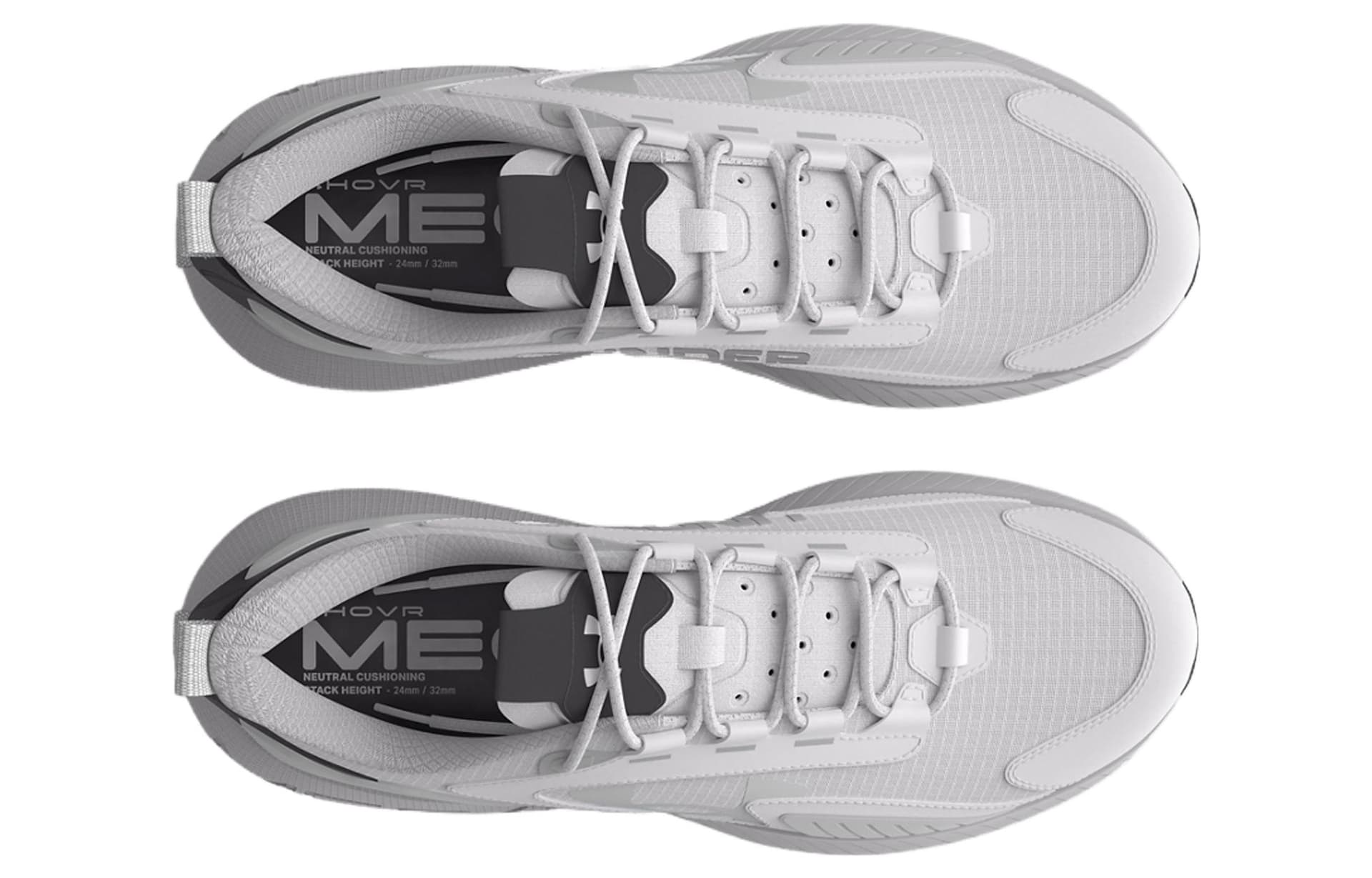 Кроссовки для бега Under Armour HOVR Mega 2 Удобные Устойчивые к истиранию Низкие Повседневные Беговые Кроссовки Унисекс Аврора Серый - изображение 4