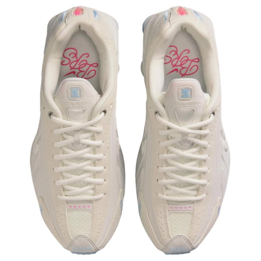 Кроссовки для бега NIKE Shox R4 Low Топ Повседневный Спринт Беговые кроссовки Женские Бежево-коричневый - изображение 4