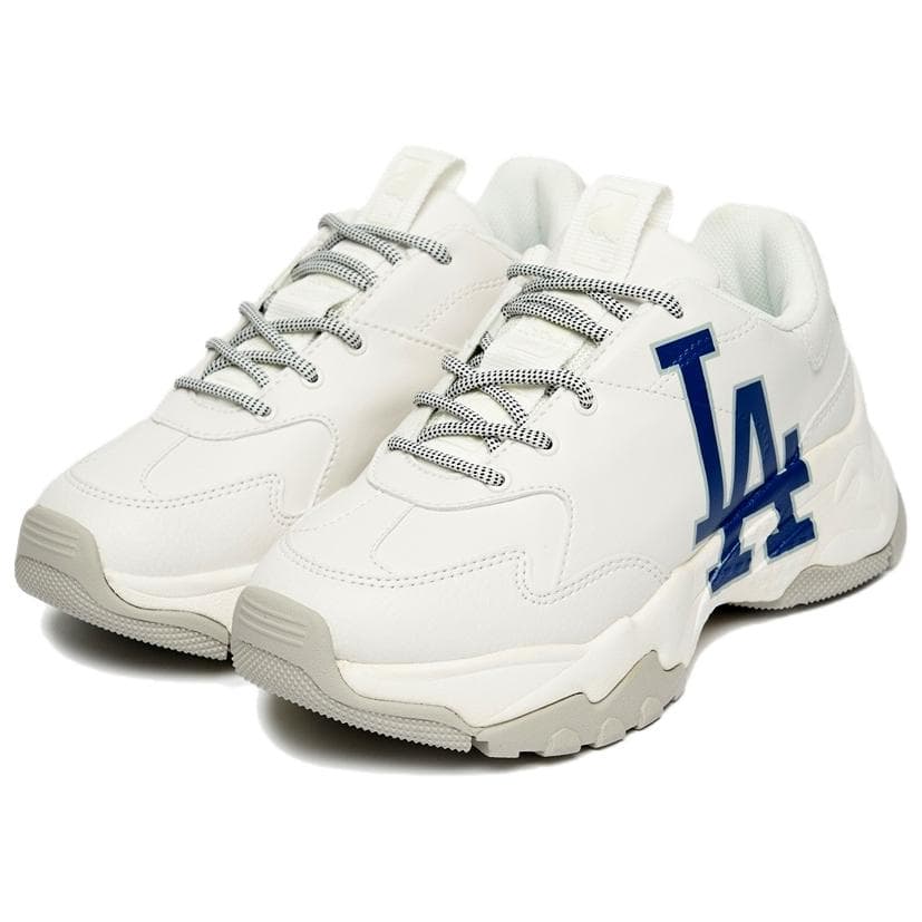 Кроссовки MLB LA DODGERS Кожа Противоскользящие Устойчивые к истиранию Низкие кеды Унисекс Белые - изображение 3