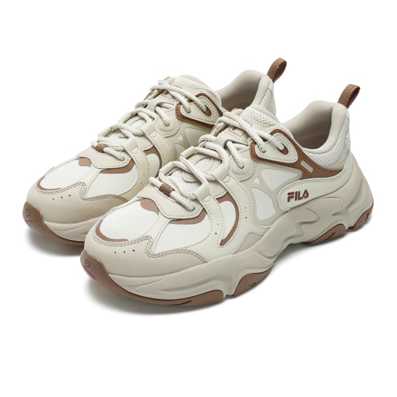 Кроссовки для бега FILA MARS 3 Противоскользящие Низкие Беговые Кроссовки Мужские Бежевые Коричневые - изображение 3