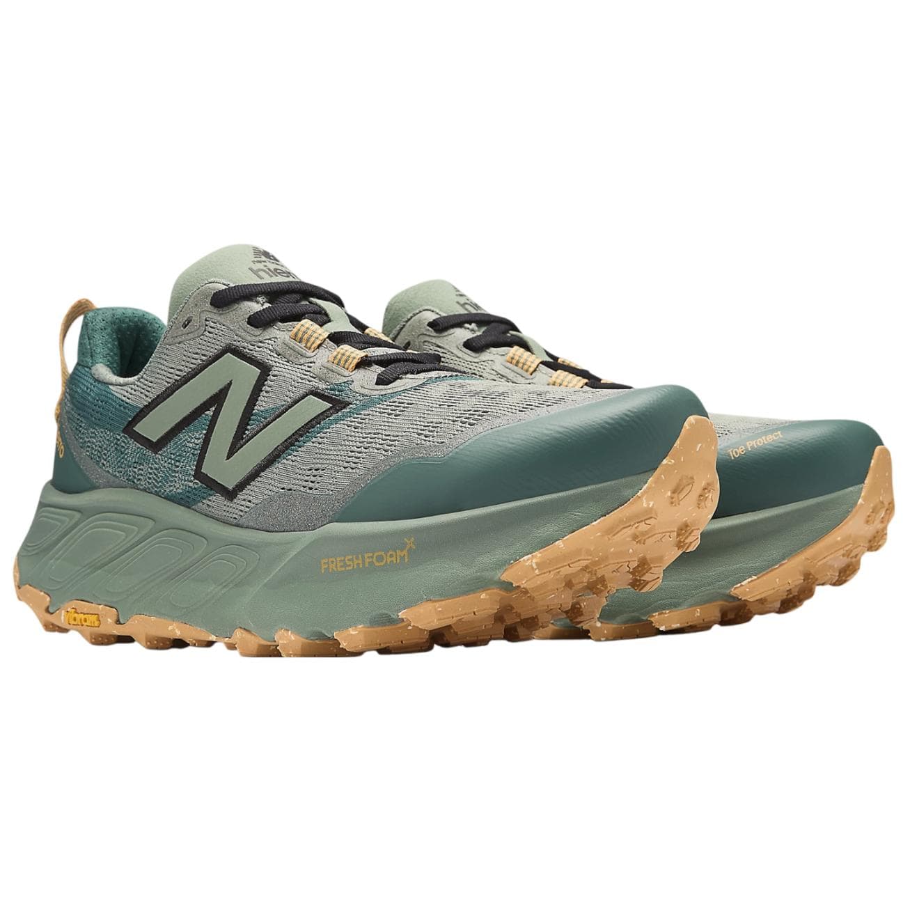Кроссовки для бега New Balance NB Свежая Пена X Hierro V9 Низкие Кроссовки для Беговых Пути Мужские Зеленые - изображение 3