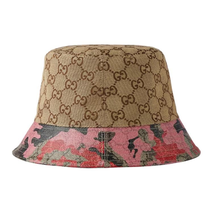 Панама GUCCI Хлопковые Панамы Мужские Бежевые и Темно-Коричневые - изображение 1