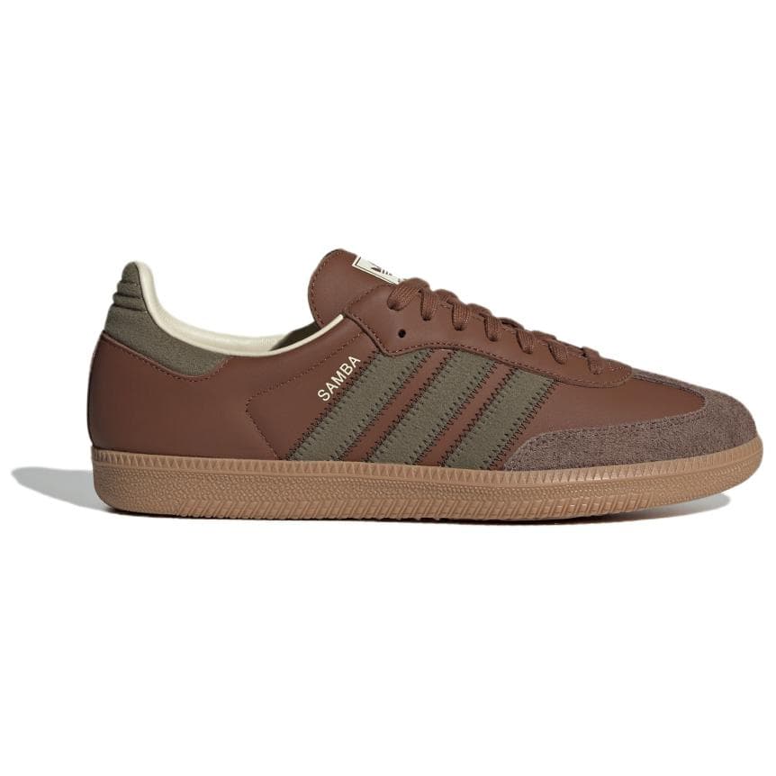 Кроссовки Adidas Originals Samba OG Low Топ Кеды немецкой армии (GAT) Унисекс Коричневый - изображение 2