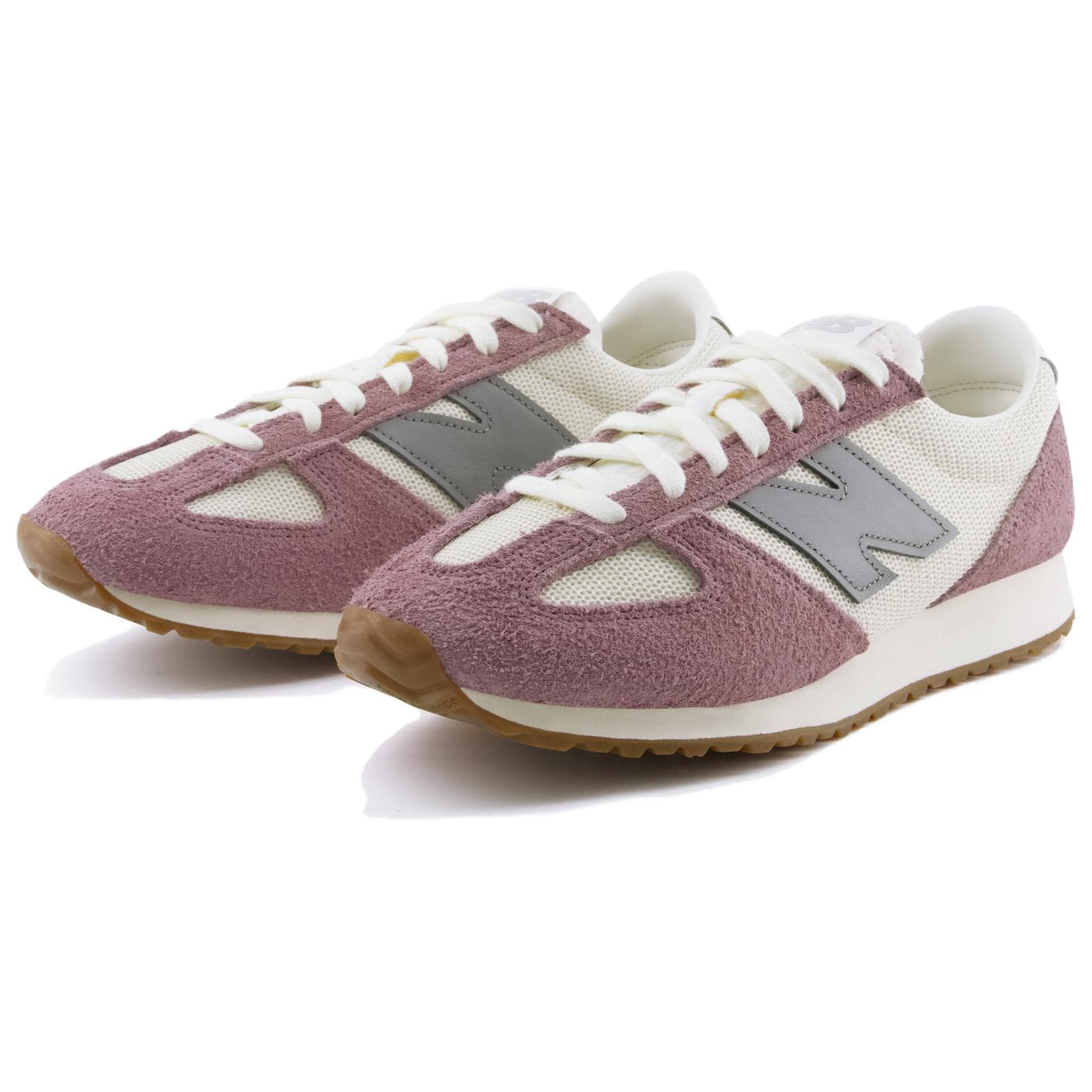 Кроссовки New Balance NB 471 Дышащий Low Топ Повседневная обувь Унисекс Бежево-фиолетовый - изображение 3