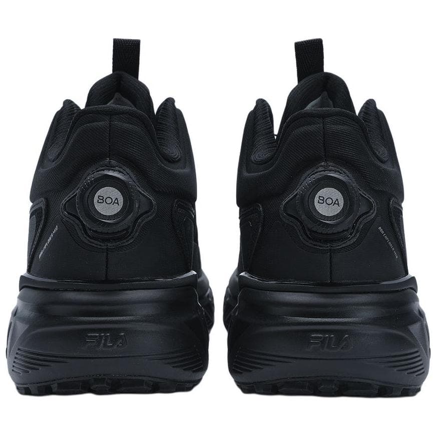 Кроссовки FILA BOA EXPLORER Износостойкий MID Топ Уличная обувь Мужская Черная - изображение 4