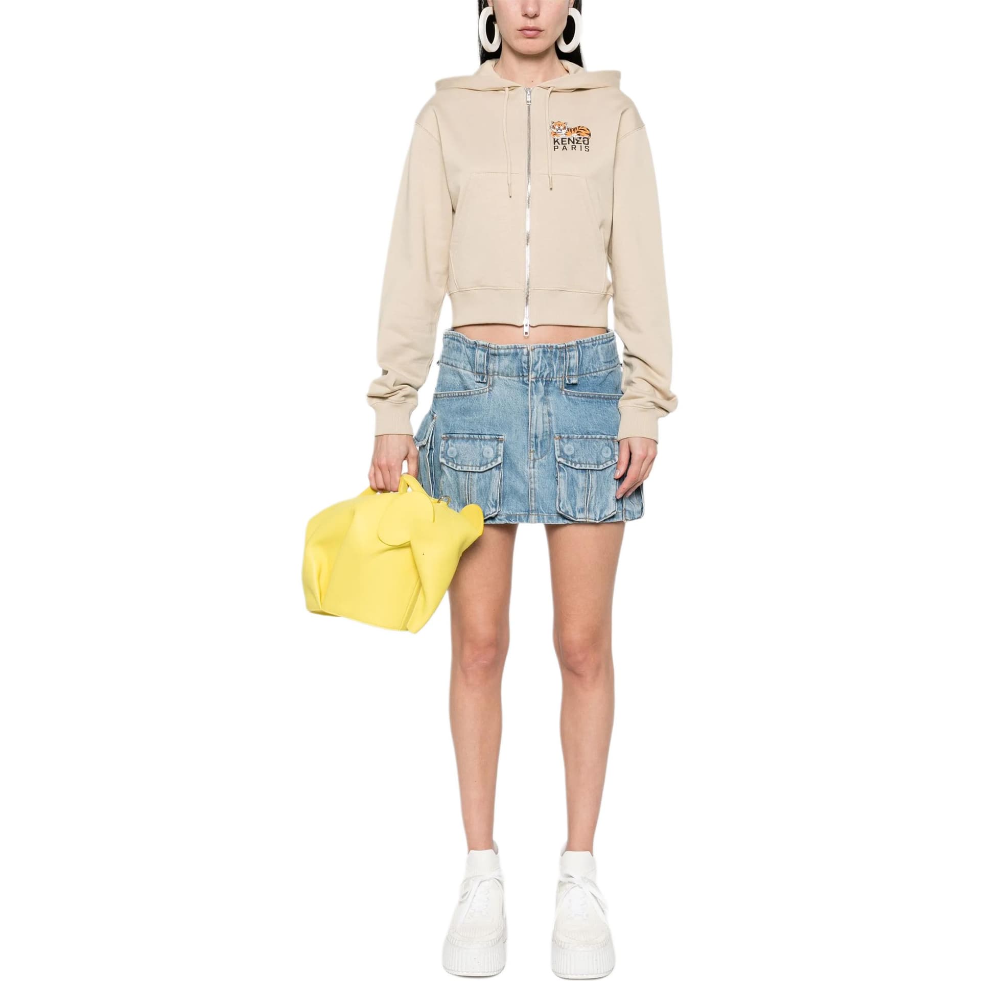 Куртка KENZO SS25 Куртки и Пальто Женские Бежевые - изображение 2
