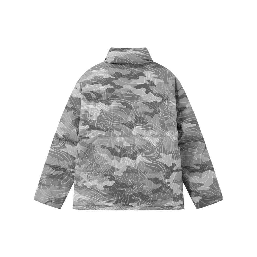Зимняя куртка SPRAYGROUND Темно-серый Мужской Пуховики - изображение 2
