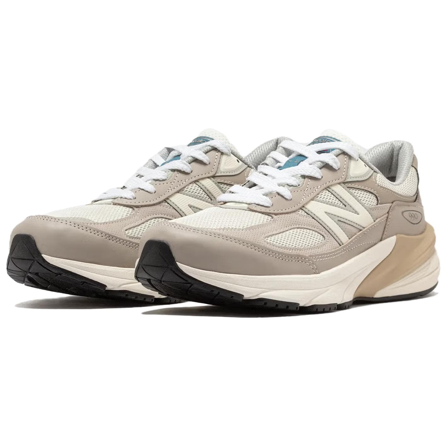 Кроссовки для бега New Balance NB 990 V6 Устойчивые к истиранию Низкие Беговые кроссовки Мужские Бежевые - изображение 3