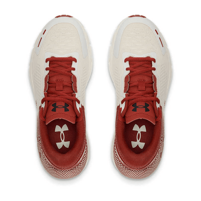 Кроссовки для бега Under Armour HOVR Phantom 24 7 Устойчивые к истиранию Низкие Повседневные Беговые Кроссовки Женские Белые Красные - изображение 4
