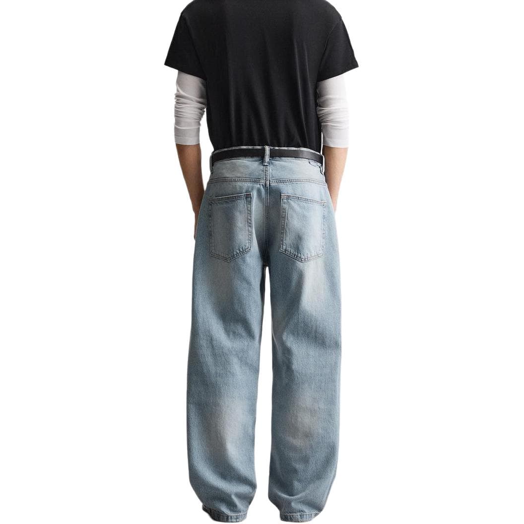Штаны zara День святого Валентина SS25 Джинсы Мужской Средне-голубой - изображение 6