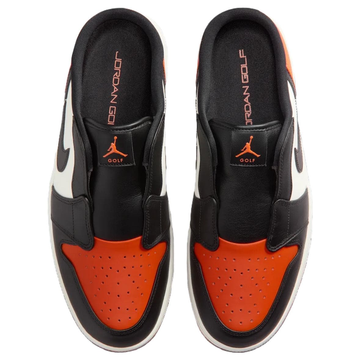 Кроссовки для гольфа Jordan Air Jordan 1 Low Топ Обувь для гольфа Мужская Черно-белая - изображение 3