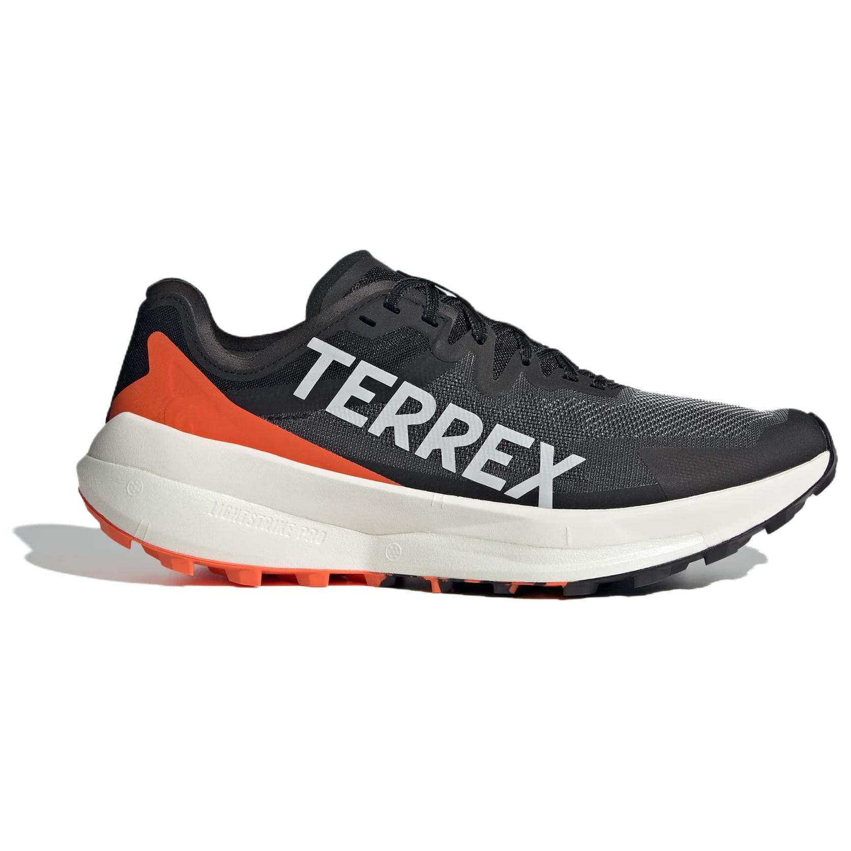 Кроссовки для бега Adidas TERREX Agravic Амортизация Износостойкие Низкие Беговые Кроссовки Мужские Черные и Оранжевые - изображение 2