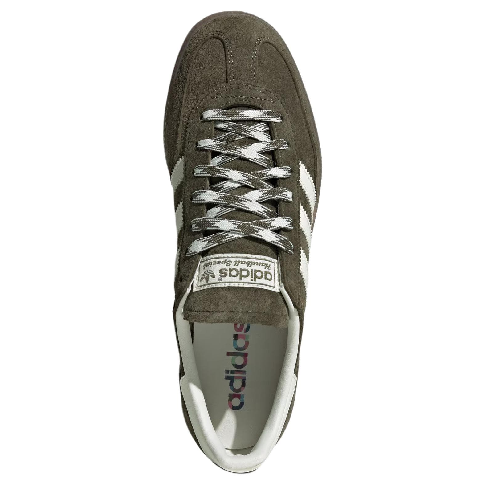 Кроссовки Adidas Originals HANDBALL SPEZIAL Кожа Низкие Кеды Немецкой Армии (GAT) Унисекс Оливково-Зеленый - изображение 4