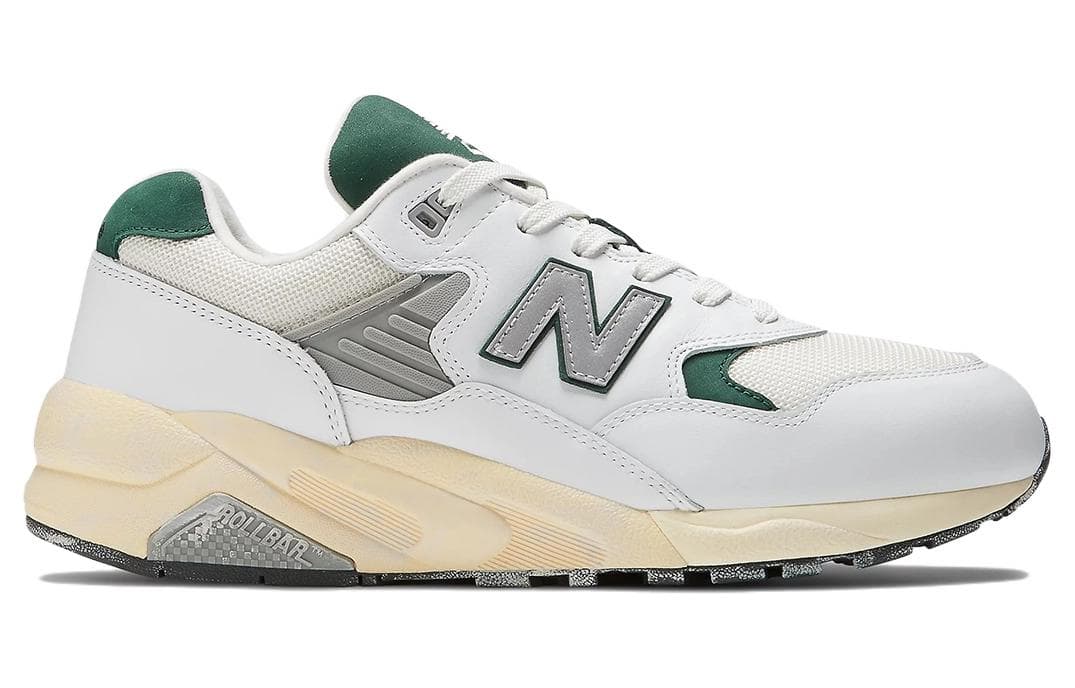 Кроссовки для бега New Balance 580 White Green Yellow - изображение 2