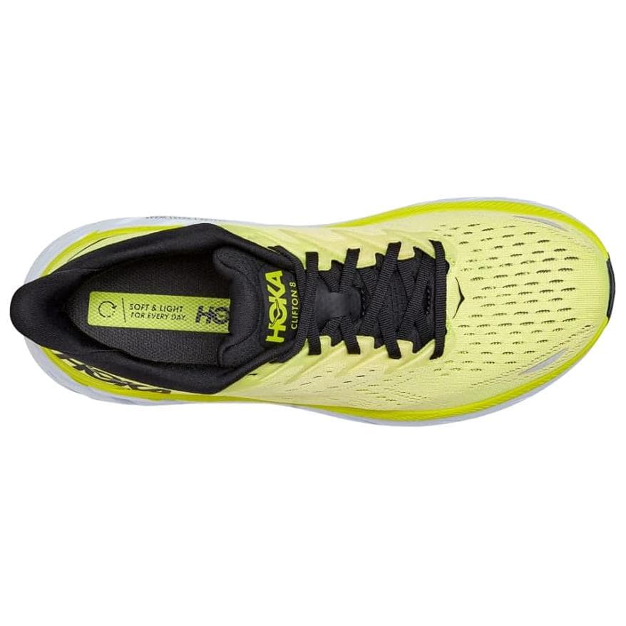Кроссовки для бега HOKA ONE ONE Clifton 8 Нейлон Дышащий Low Топ Беговые кроссовки Мужской Желтый Широкий формат - изображение 3