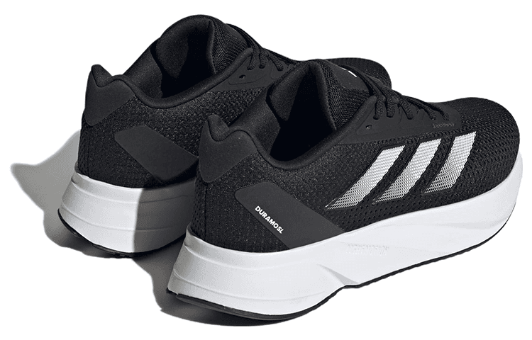 Кроссовки для бега Adidas Duramo Sl противоскользящие низкие беговые кроссовки женские черно-белые - изображение 4