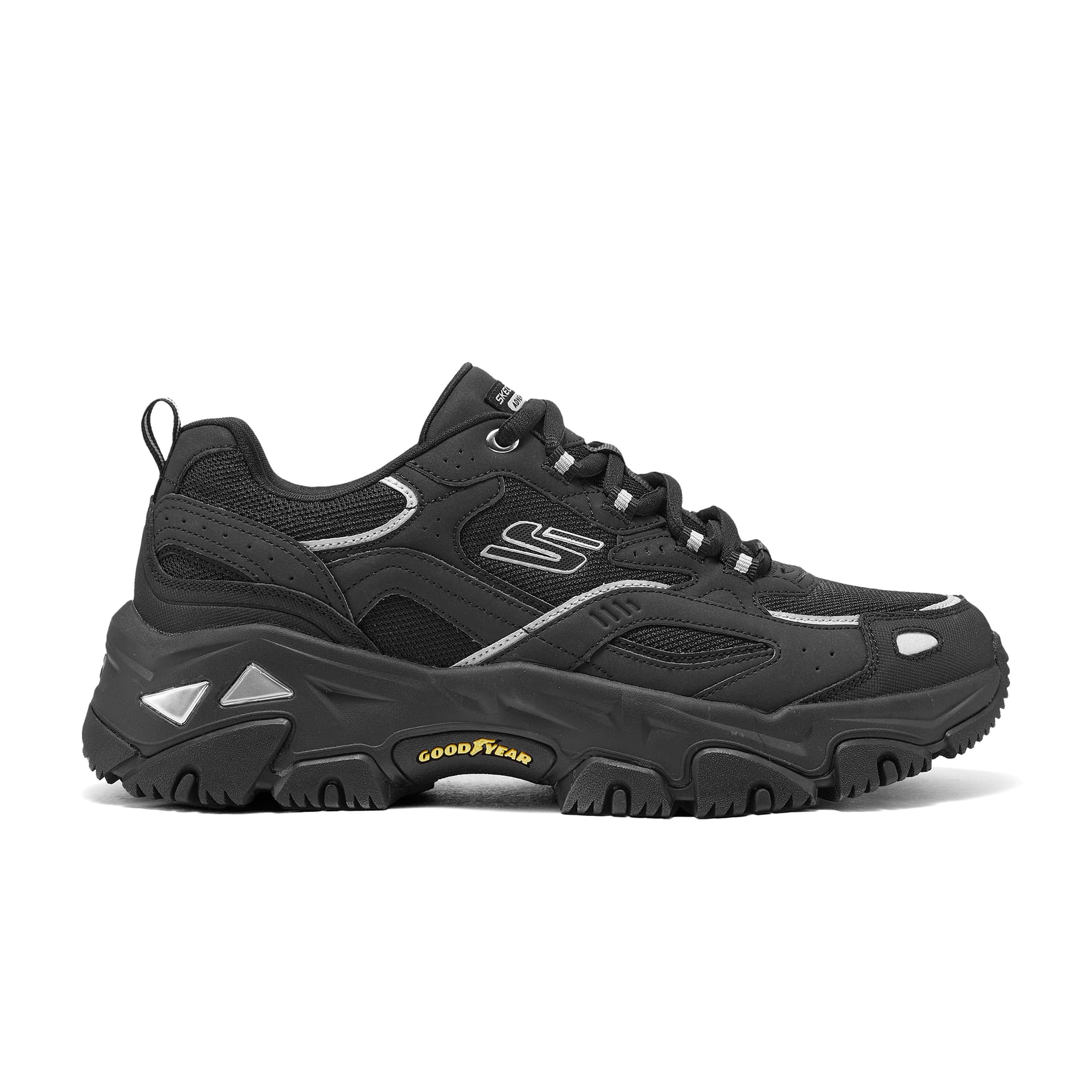 Кроссовки Skechers D'LITES Hiker Текстиль Синтетическая кожа Устойчивый к истиранию Баланс Увеличение высоты Низкий верх - изображение 2
