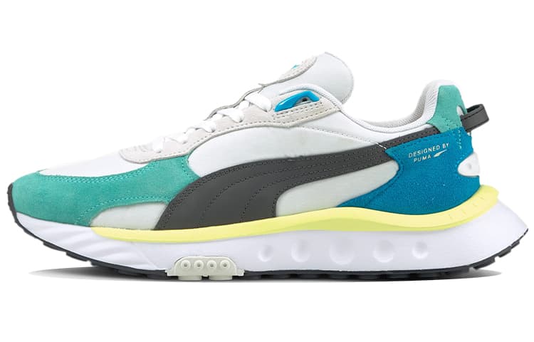 Кроссовки для бега PUMA Wild Rider Rollin White Blue Grey - изображение 1
