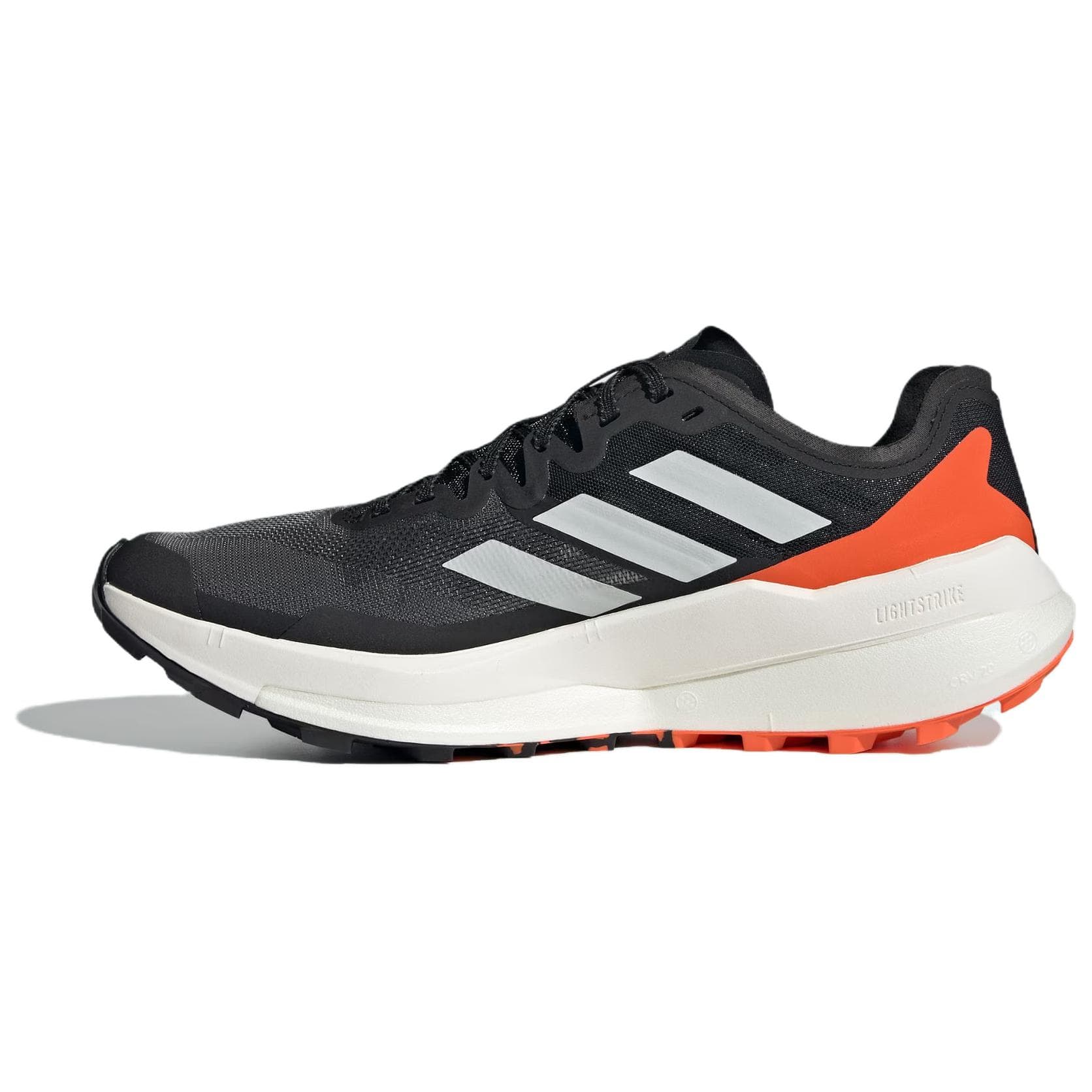 Кроссовки для бега Adidas TERREX Agravic Амортизация Износостойкие Низкие Беговые Кроссовки Мужские Черные и Оранжевые - изображение 1