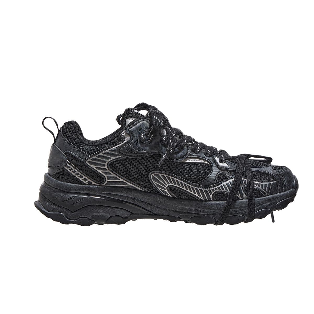 Кроссовки для бега CAMEL Low Top Running Shoes Black Silver - изображение 2