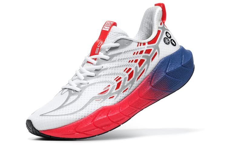Кроссовки для бега BMAI Expedition 4.0 Plus White Blue Red - изображение 3
