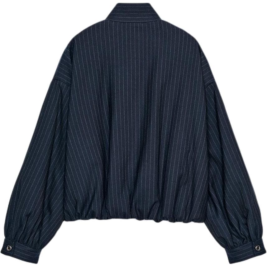 Куртка ZARA Морской синий Белый Женские Куртки - изображение 2