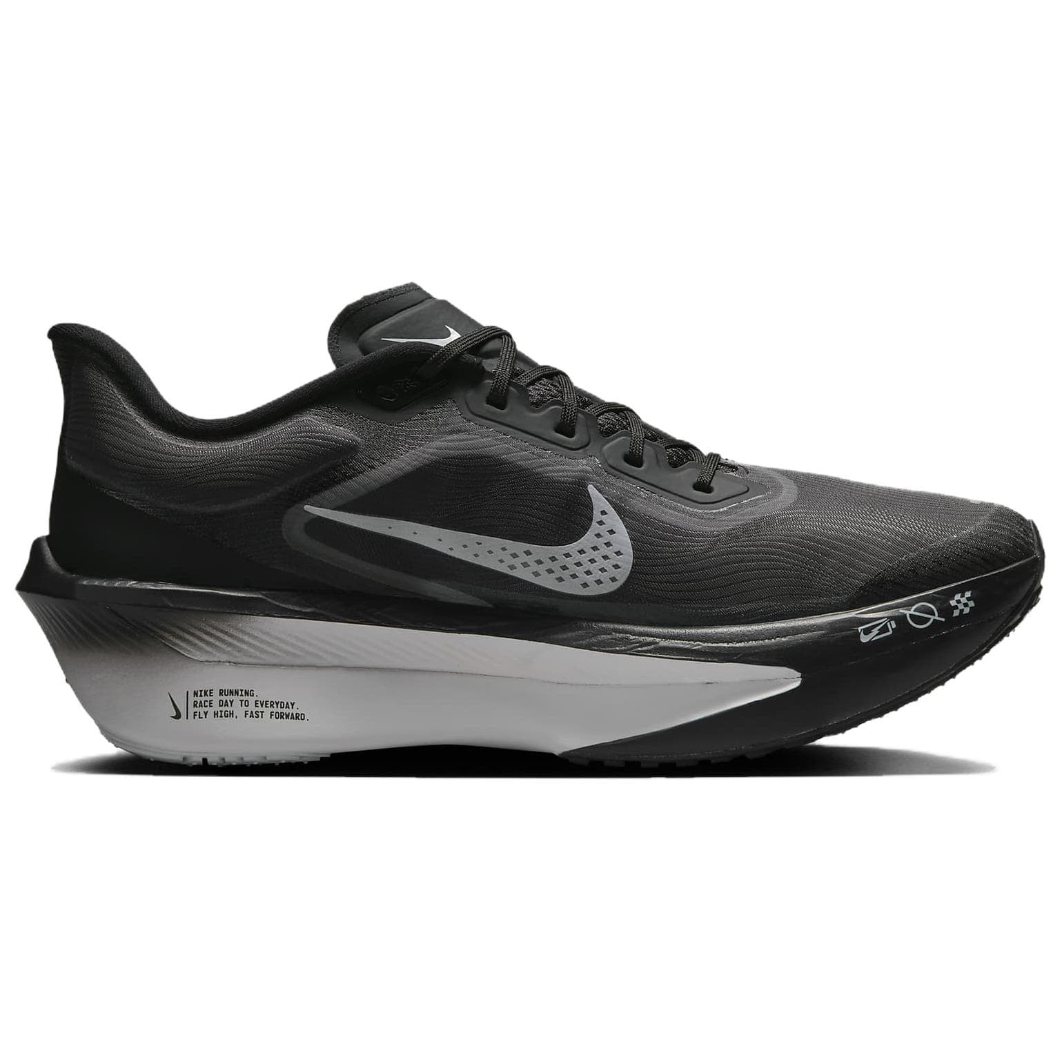 Кроссовки для бега NIKE Zoom Fly 6 Ткань Противоскользящая Поддержка Амортизация Низкий Верх Карбоновая Плита - изображение 2