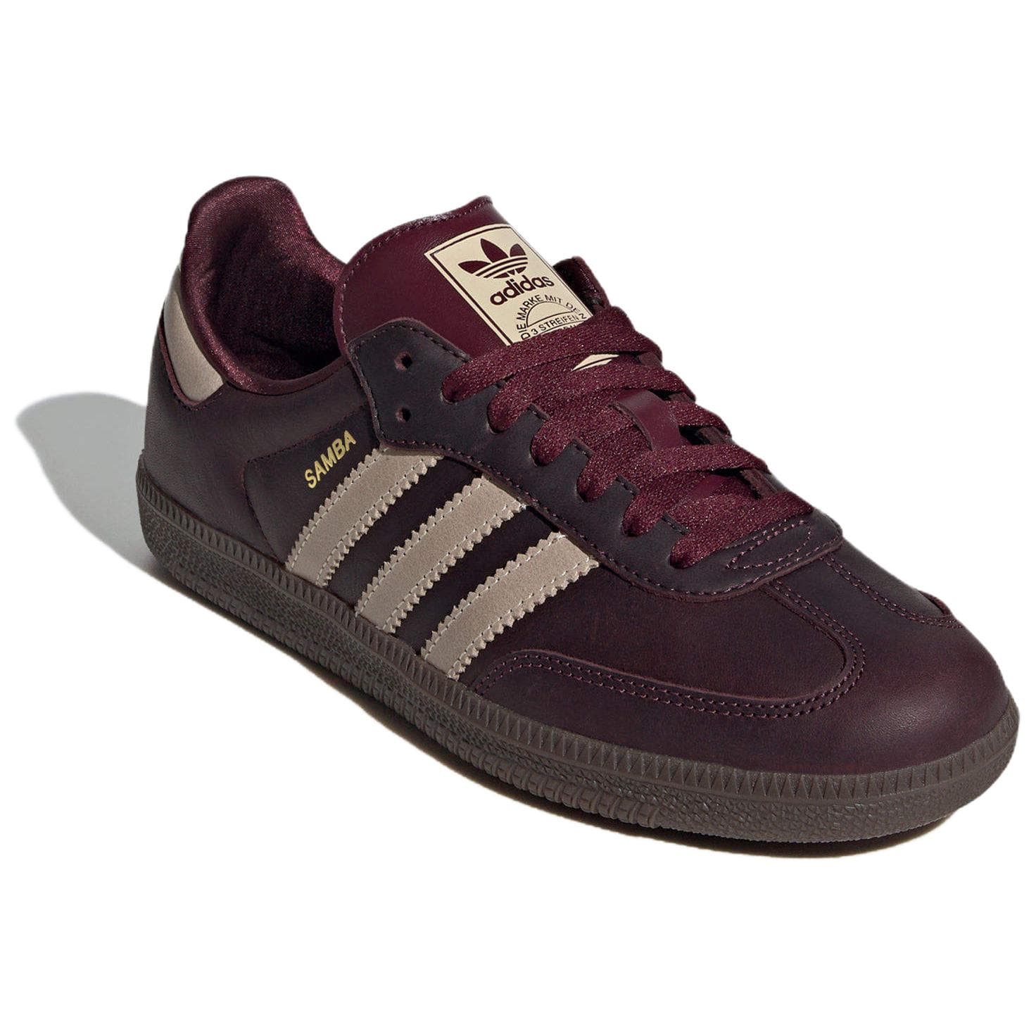 Кроссовки Adidas Originals Samba OG Low Топ Скейтборд Кроссовки Женские Красный Коричневый - изображение 3