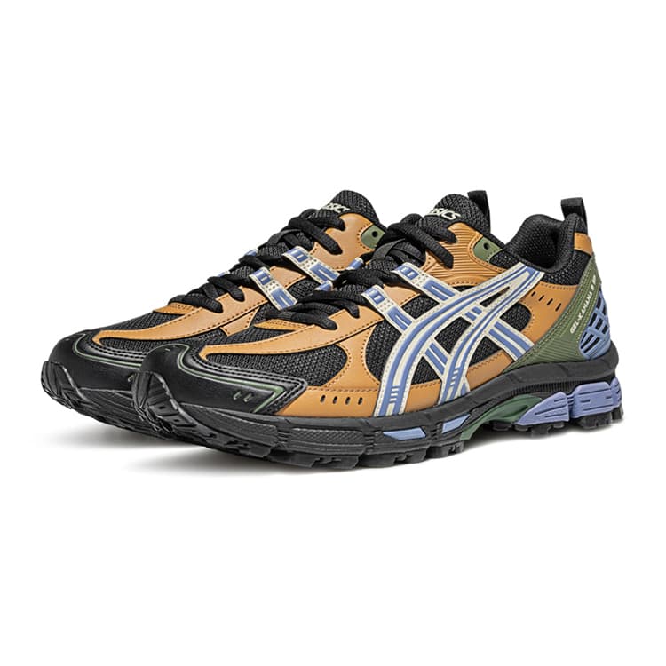 Кроссовки для бега Asics Gel Kahana 8 Амортизация Дышащий Отскок Низкие Кроссовки для Трейла Мужские Черные Коричневые - изображение 3