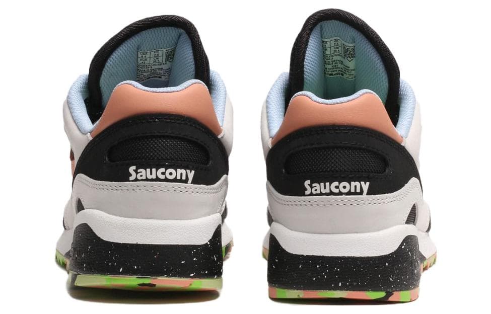 Кроссовки для бега Saucony Shadow 6000 Противоскользящие Устойчивые к истиранию Сетчатая ткань Низкие кеды для бега Мужские Белые - изображение 4