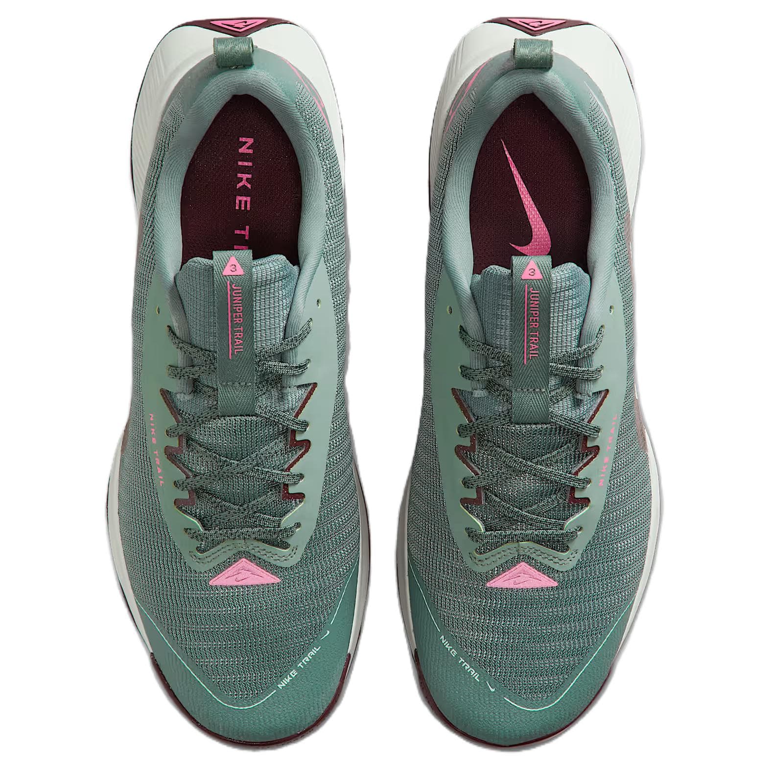 Кроссовки для бега NIKE Juniper Trail 3 Дышащий Low Top Trail Running Training Беговые кроссовки Мужской Зеленый белый - изображение 4
