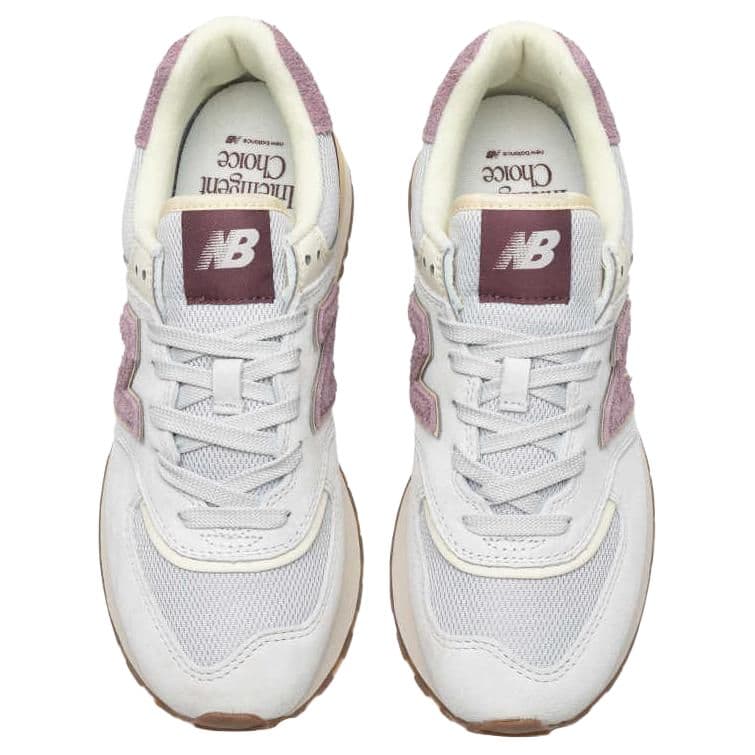 Кроссовки для бега New Balance NB 574 Low Топ Беговые кроссовки Унисекс Серый Белый - изображение 4