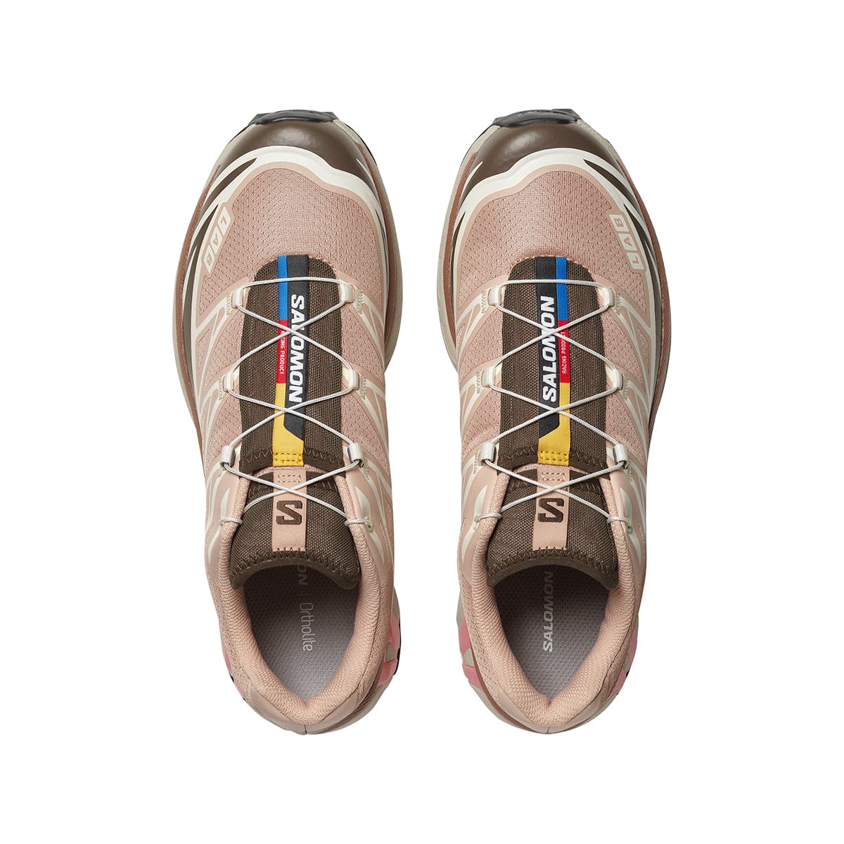 Кроссовки для бега Salomon XT-6 Pink Brown — фото 4