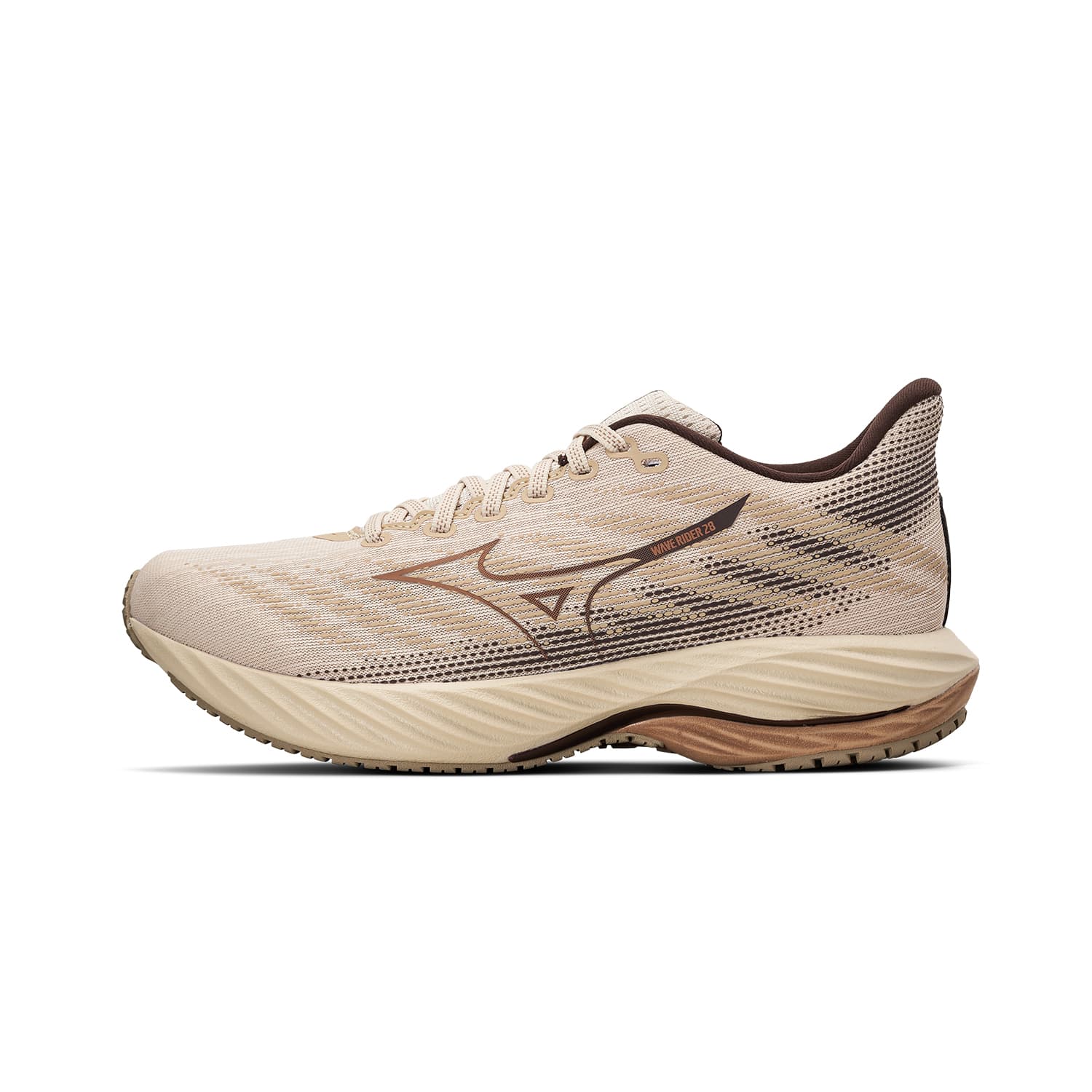 Кроссовки для бега Mizuno Wave Rider 28 Удобные Сетчатая ткань Текстиль Амортизация Противоскользящие Низкие Кроссовки для бега Унисекс - изображение 1