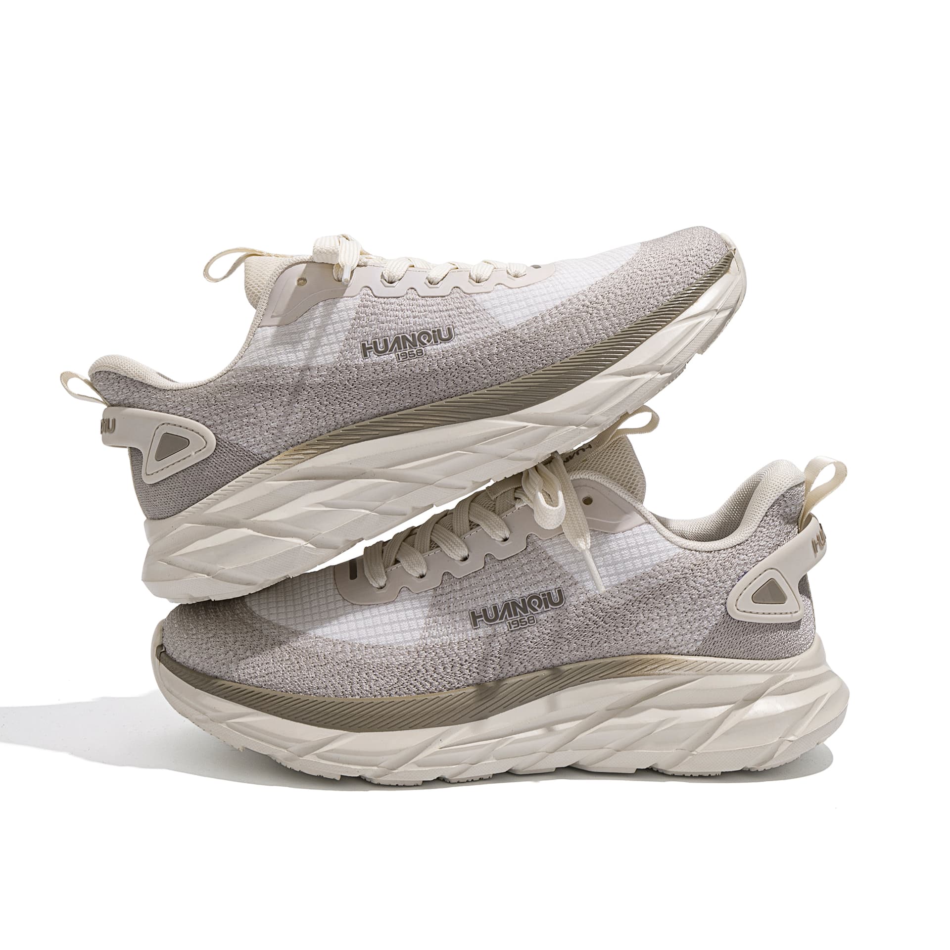 Кроссовки для бега HUANQIU Fashion Casual Running Shoes Khaki Grey - изображение 4