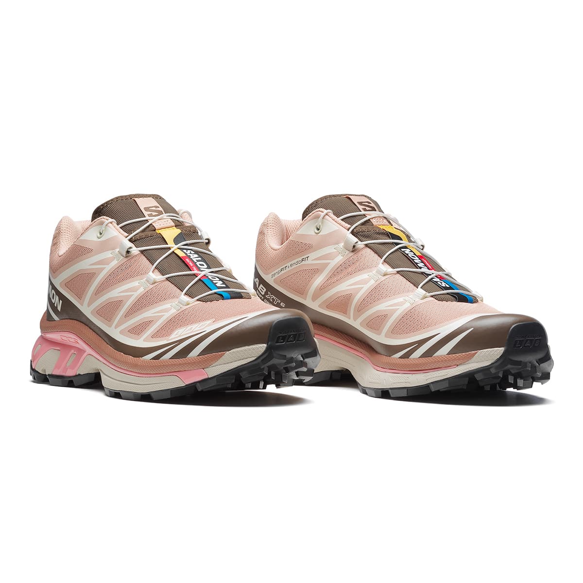 Кроссовки для бега Salomon XT-6 Pink Brown — фото 3