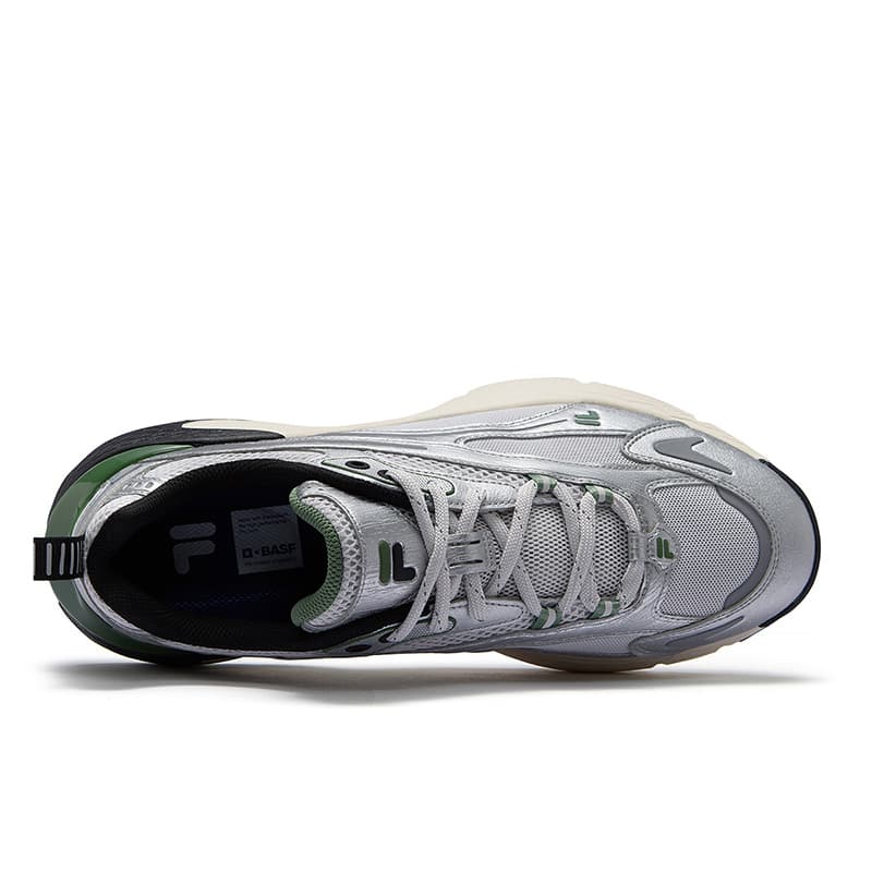 Кроссовки для бега FILA FUSION Ring Low Top Повседневные Беговые Кроссовки Мужские Серый Серебряный - изображение 2