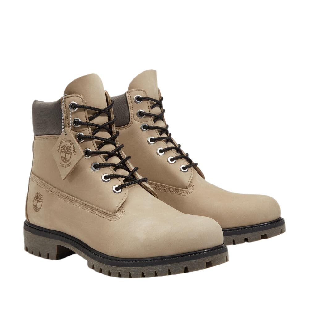 Ботинки уличные Timberland Premium Leather Водонепроницаемый Короткий Аутдор Мужской Светло-Коричневый - изображение 3