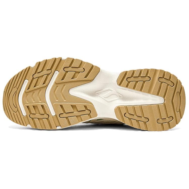 Кроссовки Skechers Лайфстайл Устойчивый к истиранию Низкий Топ Массивные кроссовки Мужские Бежево-зеленые - изображение 4