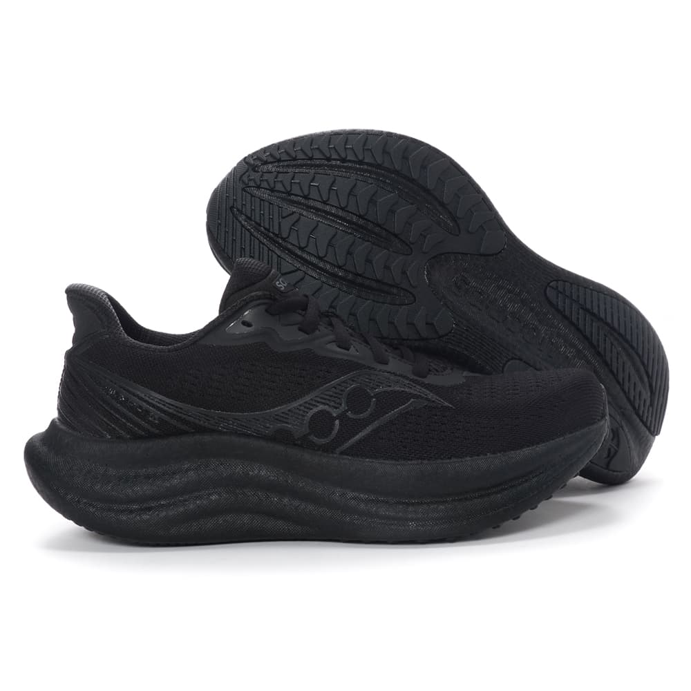 Кроссовки для бега Saucony Triumph 23 Дышащий Low Топ Марафон Бег на длинные дистанции Обувь Мужской Черный - изображение 8