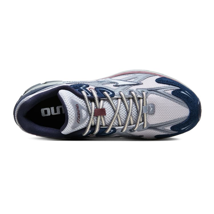 Кроссовки для бега Mizuno HALO MI противоскользящие устойчивые к истиранию низкие беговые кроссовки унисекс серо-голубого цвета - изображение 3