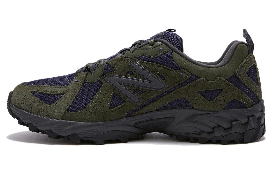 Кроссовки New Balance 610v1 Устойчивый к истиранию Дышащая Низкая Уличная Обувь Унисекс Черная Зеленая - изображение 1