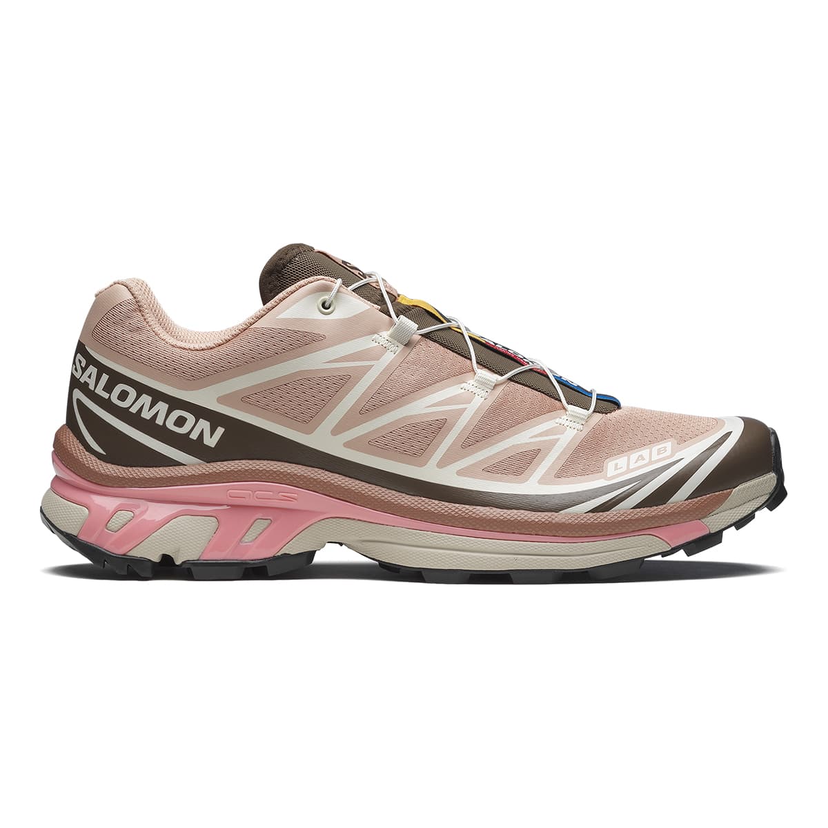 Кроссовки для бега Salomon XT-6 Pink Brown — фото 2