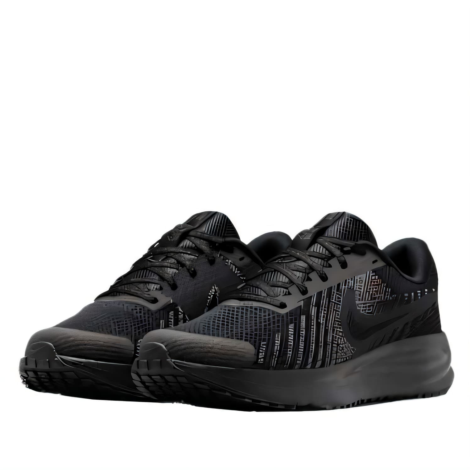Кроссовки для бега NIKE RUN DEFY Сетчатая ткань Дышащий Low Топ Беговые кроссовки Женские Черный - изображение 3