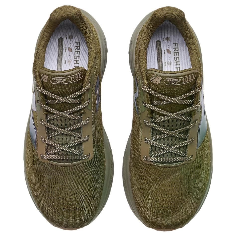 Кроссовки для бега New Balance NB Fresh Foam X 1080v14 Сетчатая ткань Беговые кроссовки Мужской Армейский зеленый - изображение 4