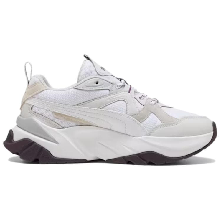 Кроссовки для бега PUMA SOPHYR Коровья кожа Низкие беговые кроссовки Женские Белые - изображение 2