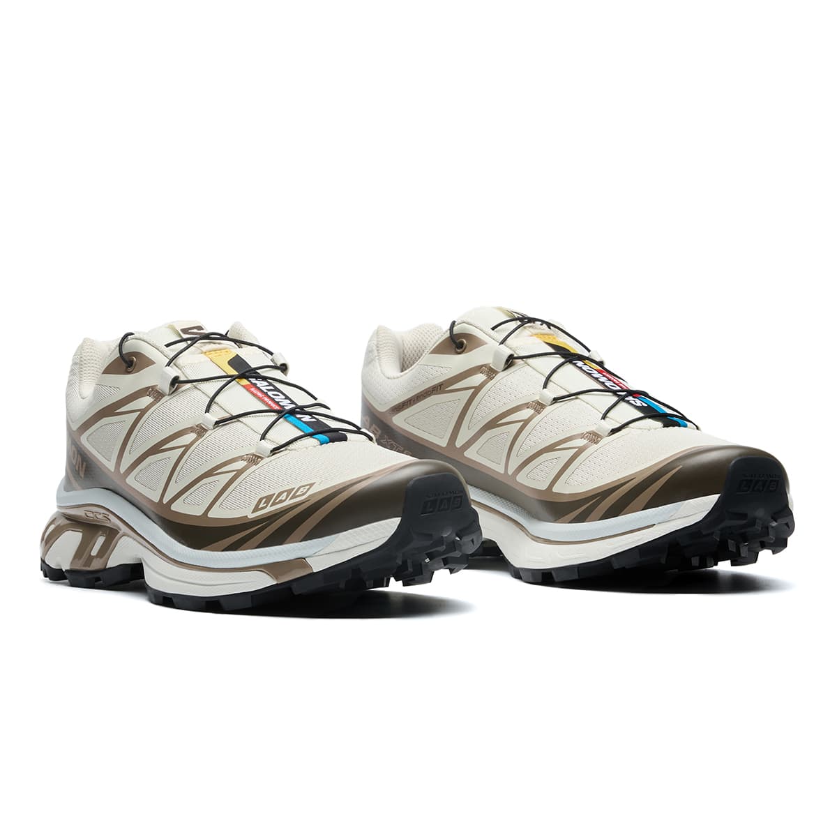 Кроссовки для бега Salomon XT-6 Beige Brown — фото 3