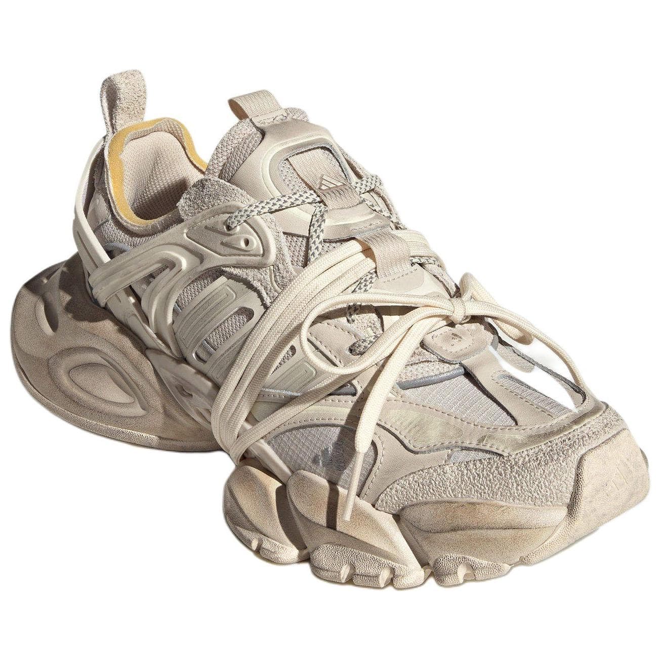 Кроссовки Adidas XLG RUNNER DELUXE Низкие массивные кроссовки унисекс бежевые - изображение 3